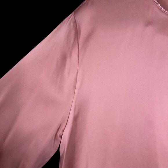 NWT Valerie Steven’s Pure Silk Mauve Pink 100% Silk Blouse, Office Siren, SZ 16 - Picture 4 of 10